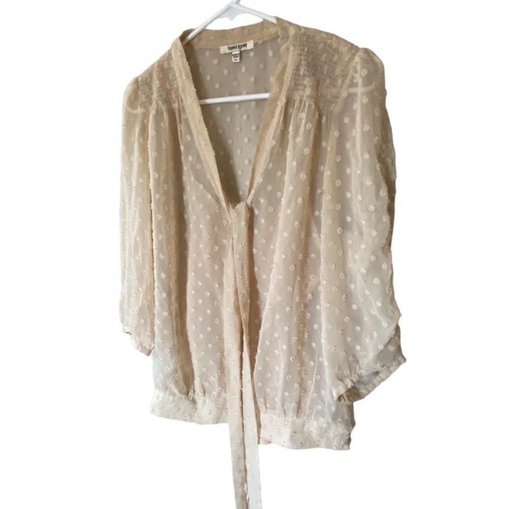 Daniel Rainn Sheer Top With Attached Camisole